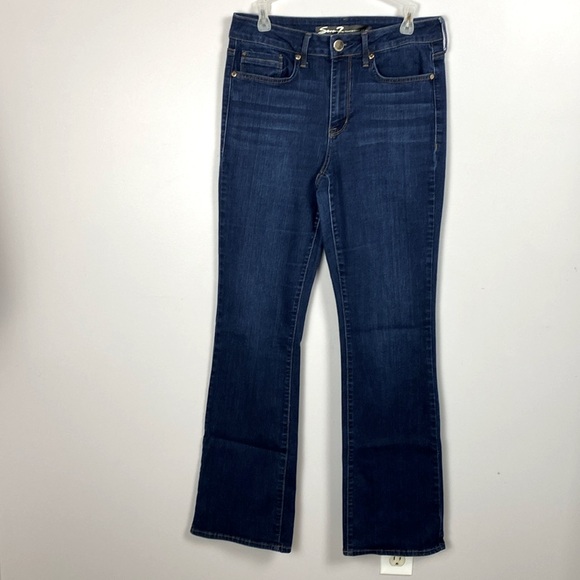 Seven For All Mankind Midi Rise Micro Boot Jeans size 10 - Picture 12 of 16